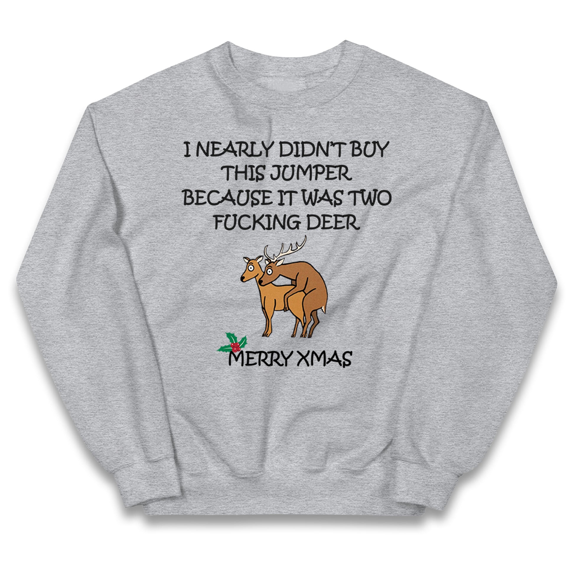 fucking deer christmas jumper