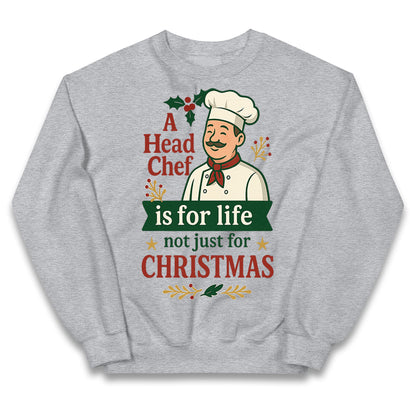 Head Chef Christmas Kids Jumper