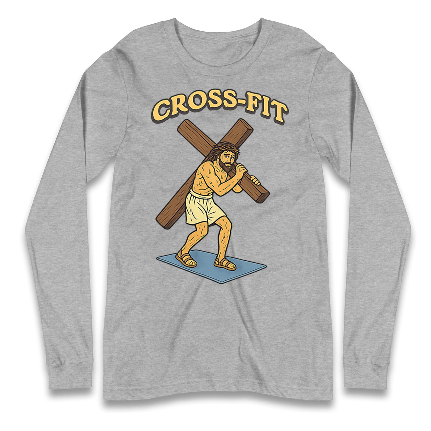Jesus Cross Fit Longsleeve T Shirt 