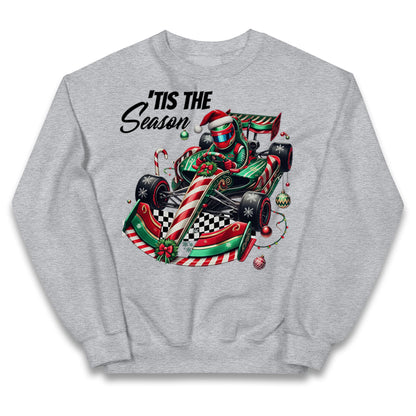 F1 Karting Tis The Season Christmas Kids Jumper