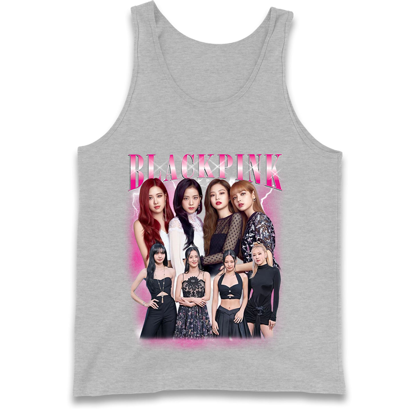 Black Pink Tank Top
