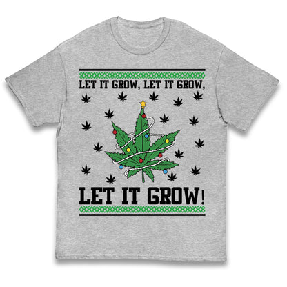 Cannabis Christmas Kids T Shirt