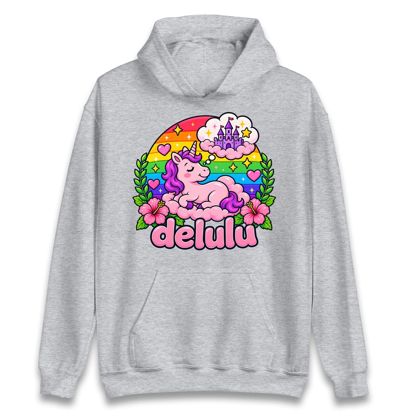 Delulu Unicorn Hoodie