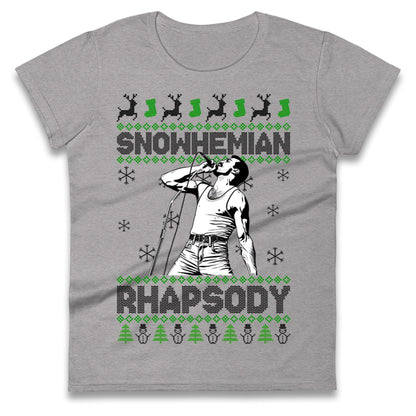 Freddie Mercury Christmas Ladies T Shirt