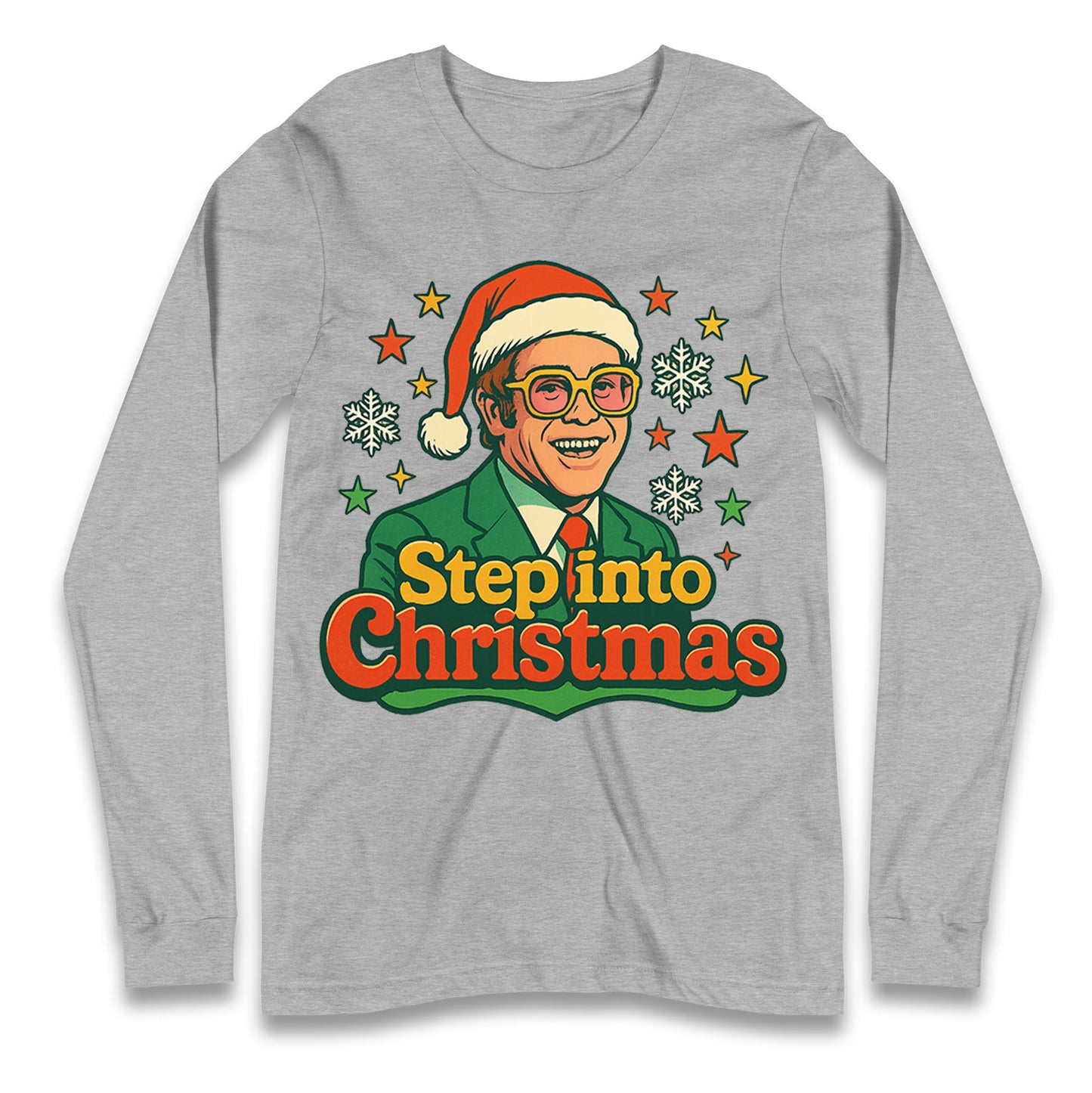 Elton John Christmas Longsleeve T Shirt