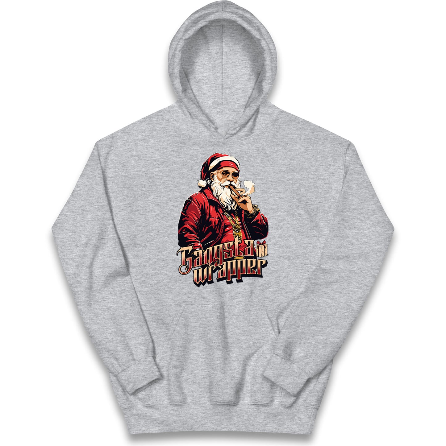 Santa Claus Gangster Kids Hoodie