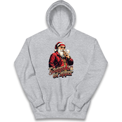 Santa Claus Gangster Kids Hoodie