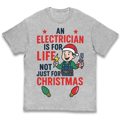Electrician Christmas Kids T Shirt