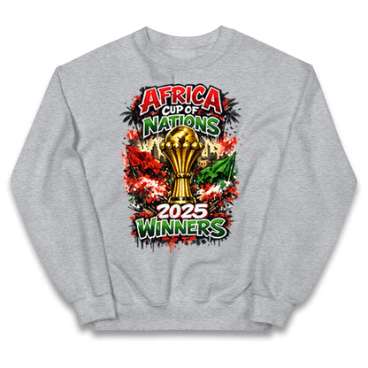Morocco Africa Cup Of Nations Winners 2025 Kids Jumper