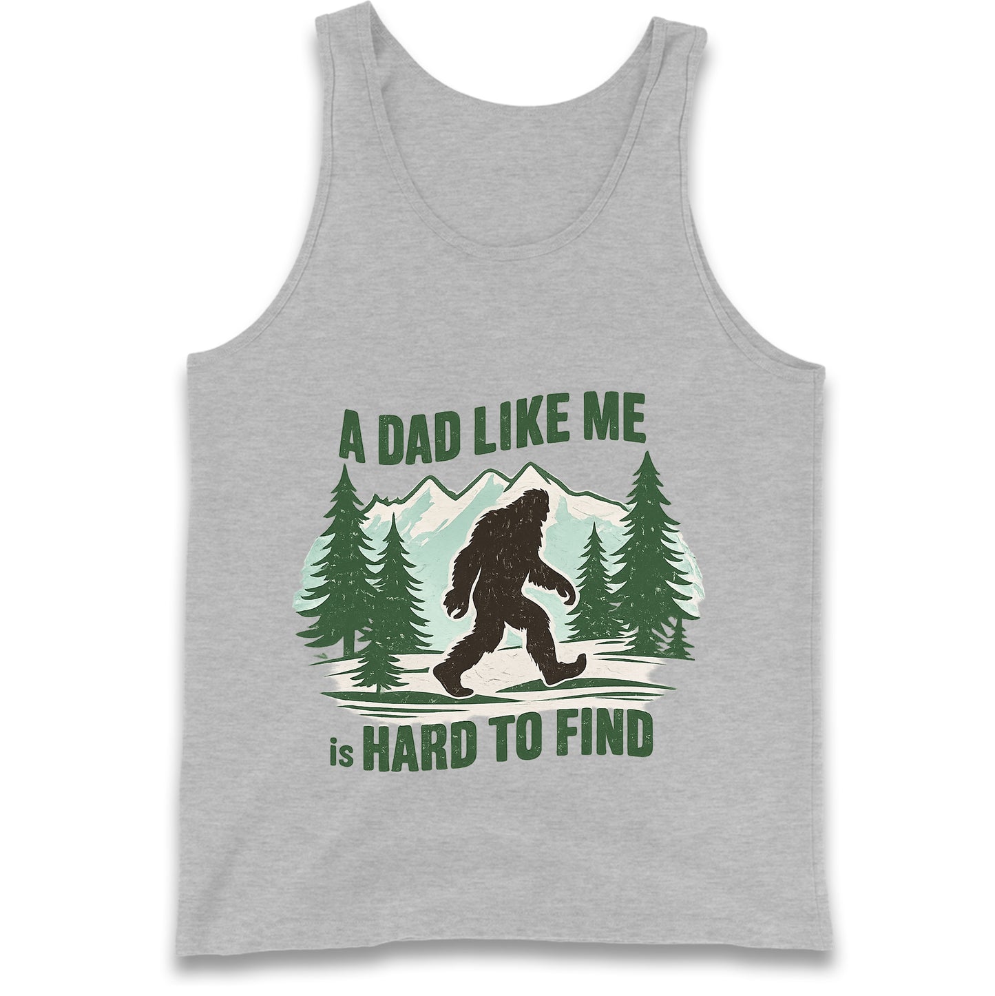 Retro Funny Bigfoot Dad Tank Top