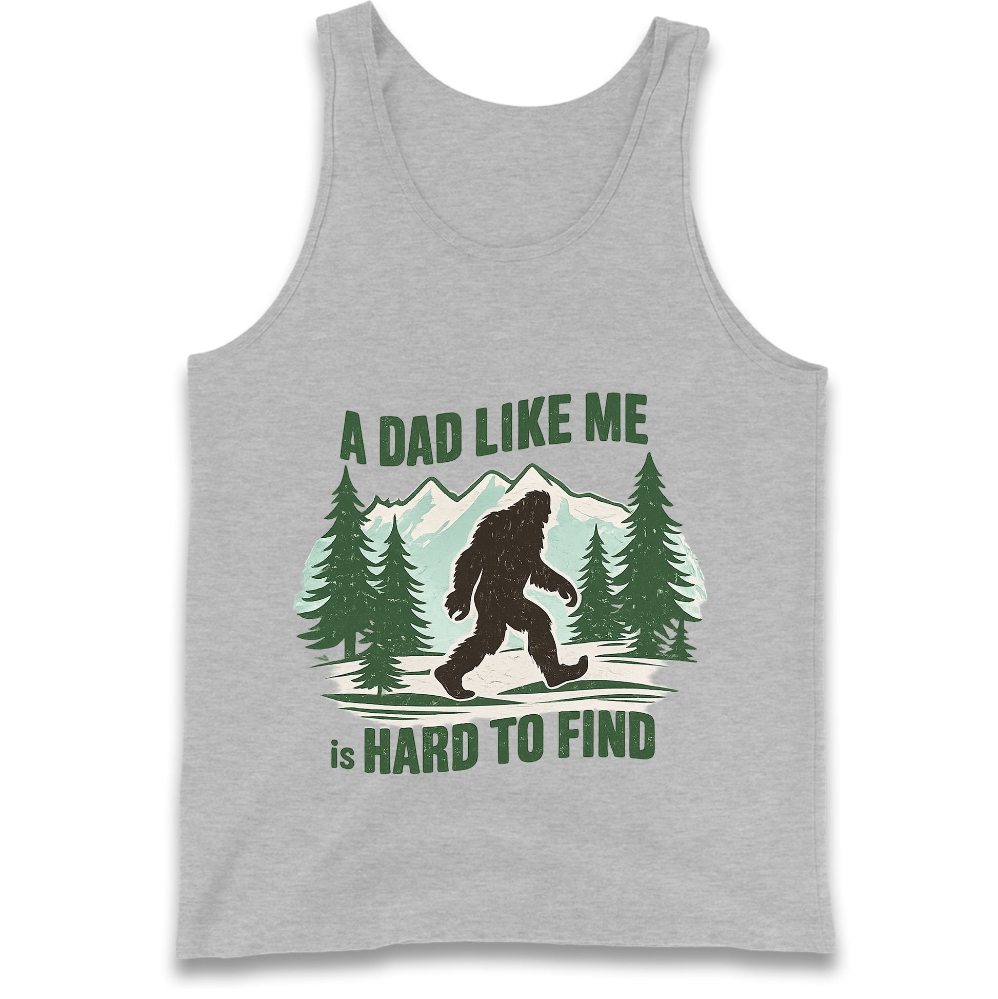 Retro Funny Bigfoot Dad Tank Top