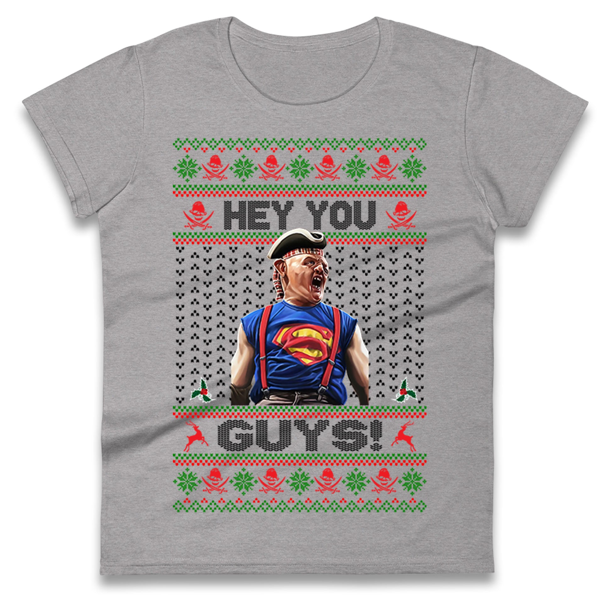 Goonies Sloth Christmas Ladies T Shirt