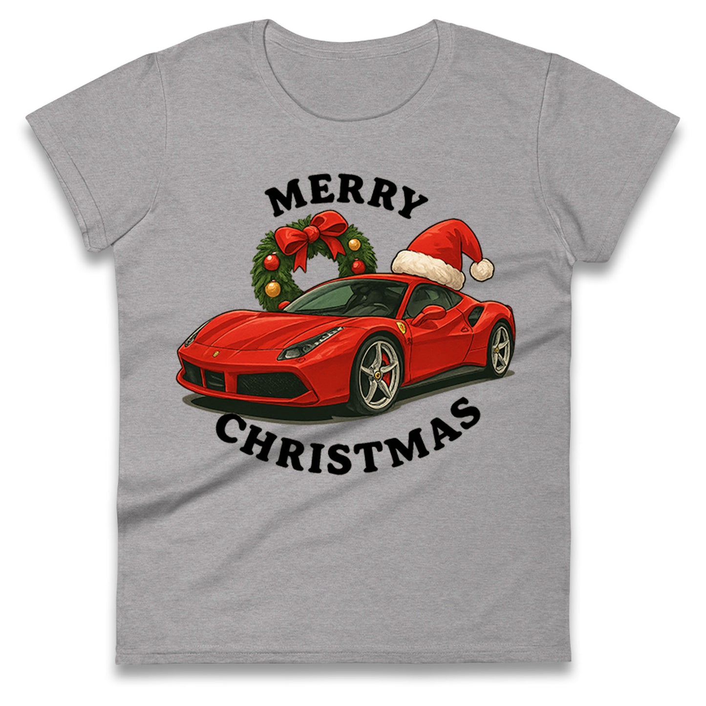Ferrari Christmas Ladies T Shirt