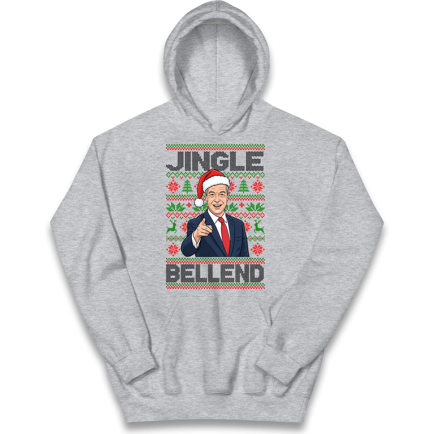 Nigel Farage Christmas Kids Hoodie