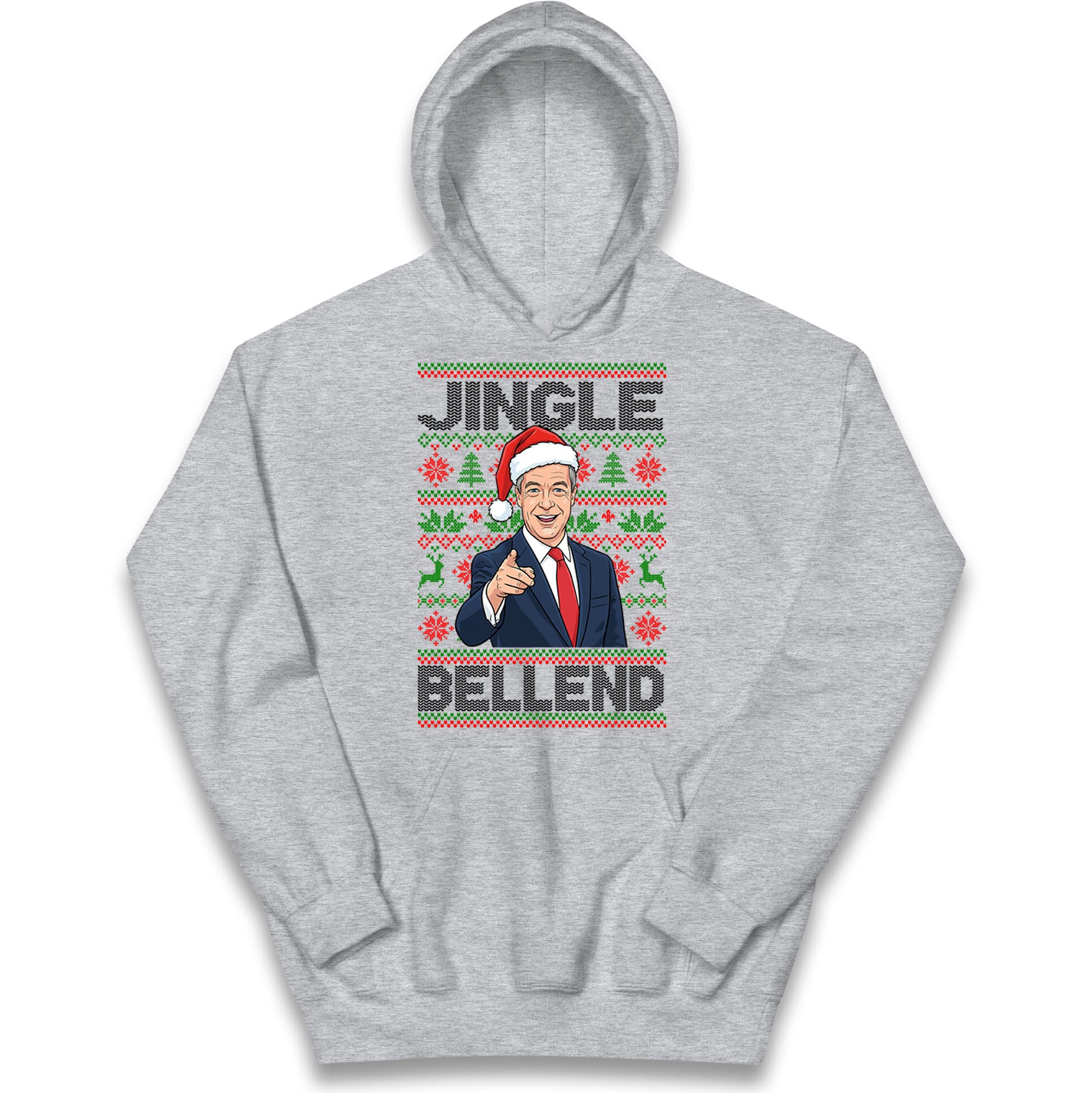 Nigel Farage Christmas Kids Hoodie