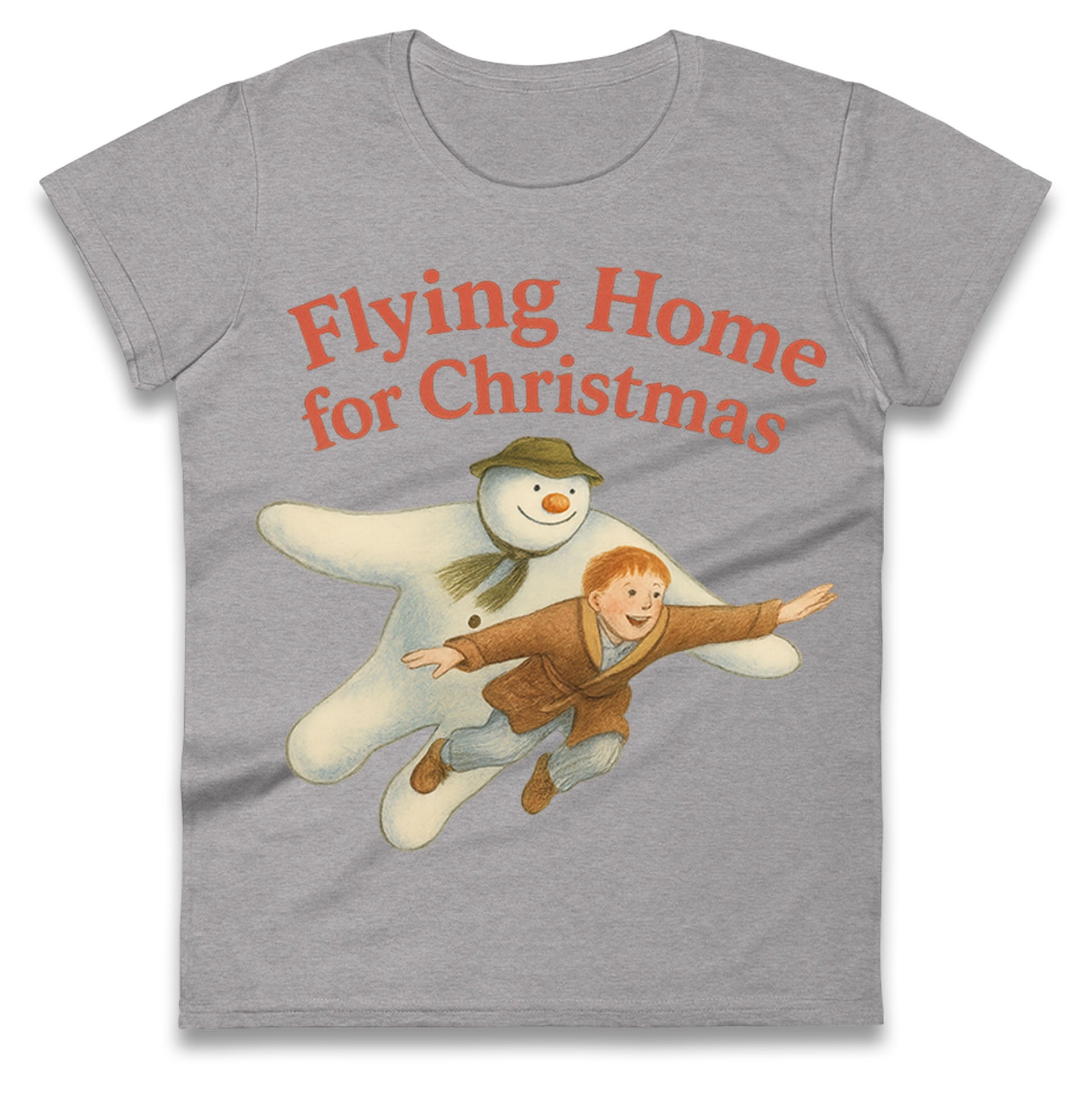The Snowman Movie Christmas Ladies T Shirt 