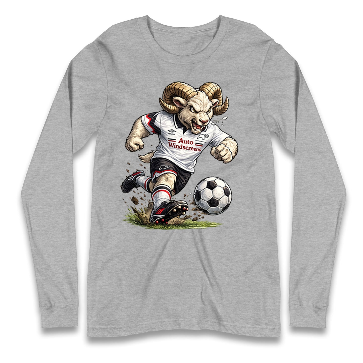 Old School Derby County Longsleeve T Shirt 