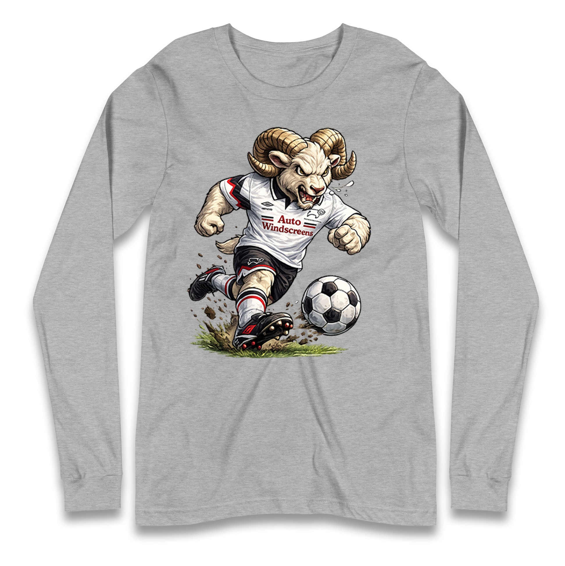 Old School Derby County Longsleeve T Shirt 