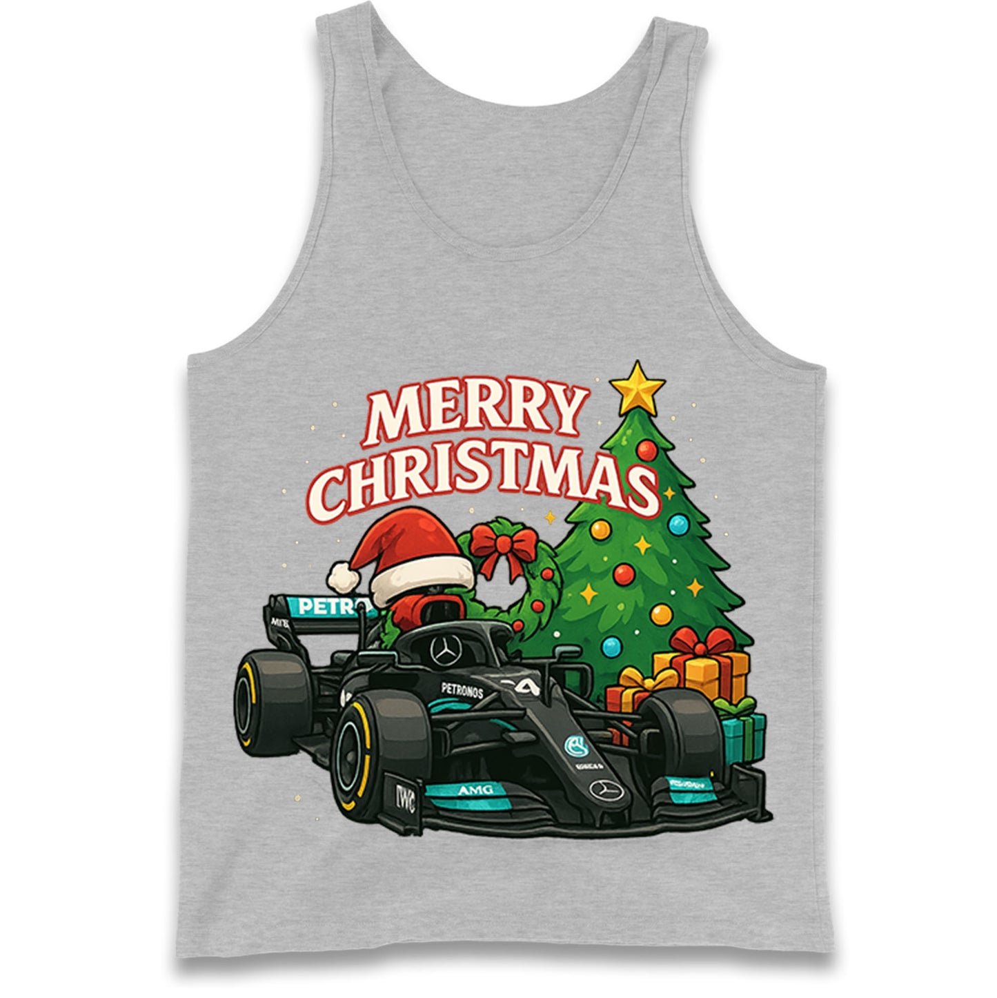 Mercedes F1 Christmas Tank Top