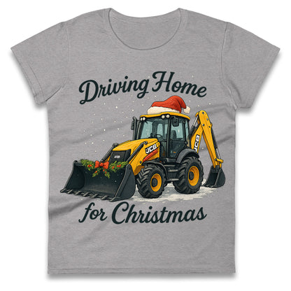 JCB Christmas Ladies T Shirt