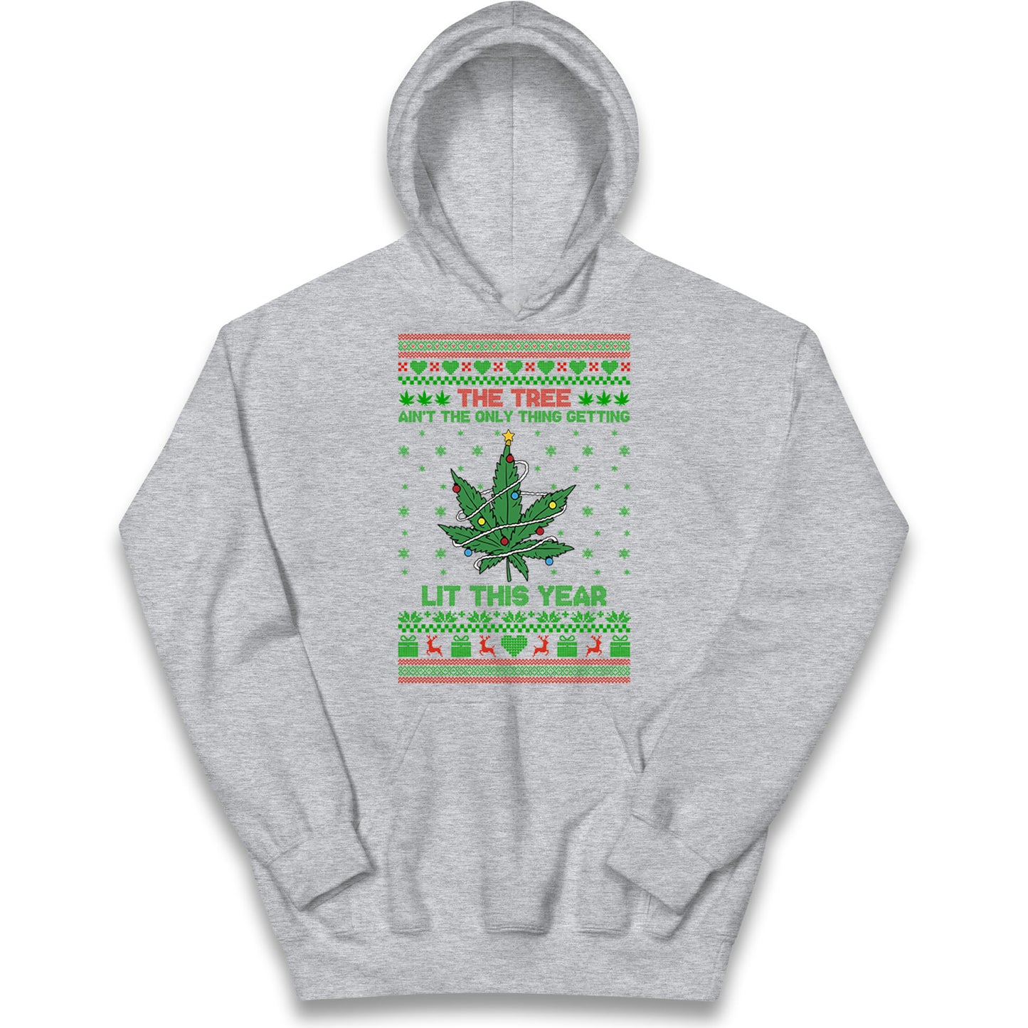 Cannabis Christmas Kids Hoodie