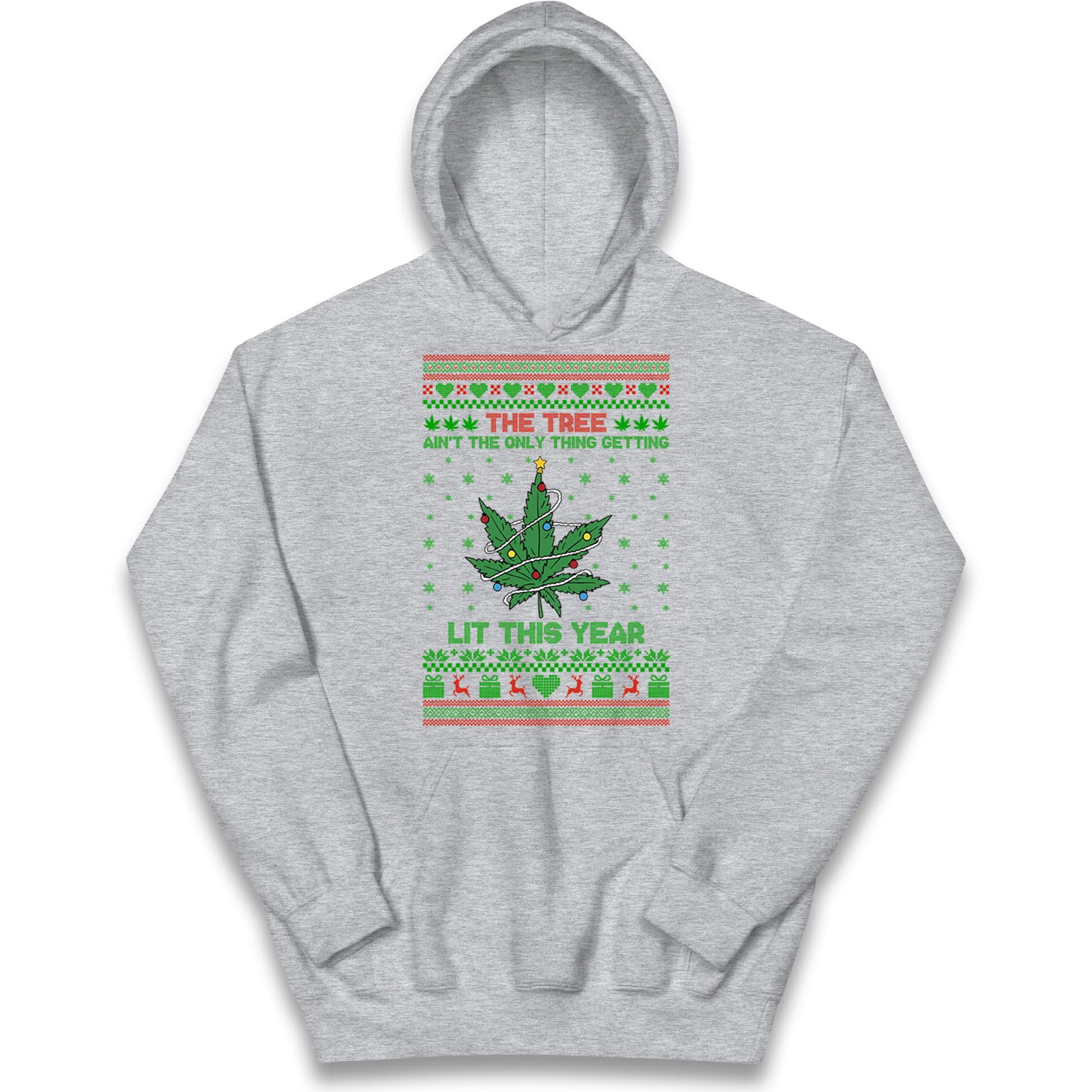 Cannabis Christmas Kids Hoodie