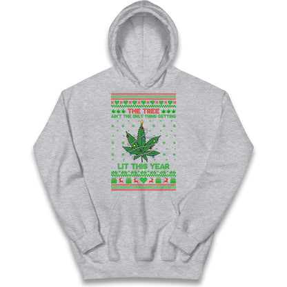 Cannabis Christmas Kids Hoodie