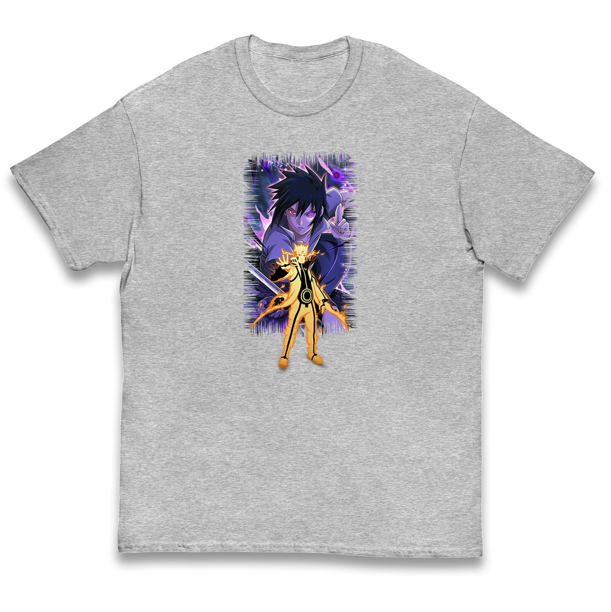 sasuke uchiha and naruto uzumaki t shirt