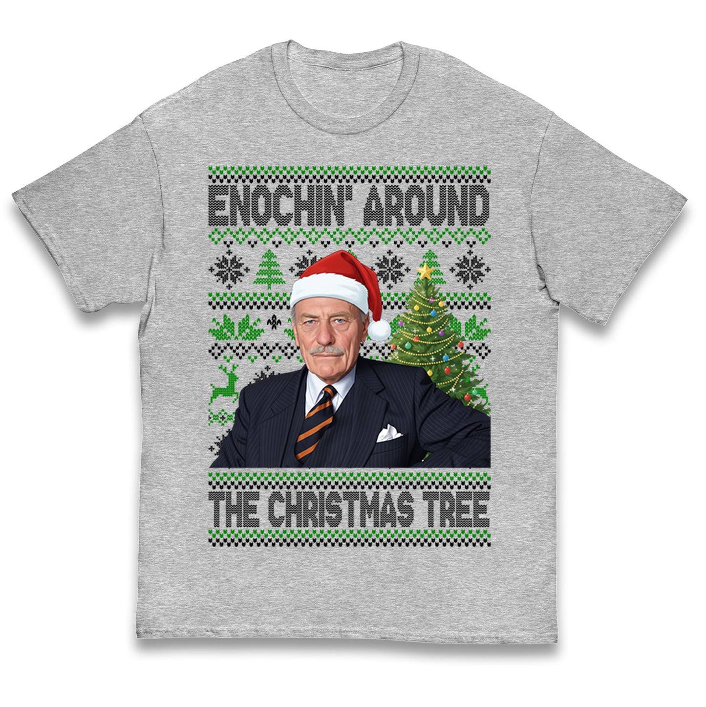 Enoch Powell Enochin Around the Christmas Tree Christmas Kids T Shirt