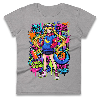 Moon Prism Power Ladies T Shirt