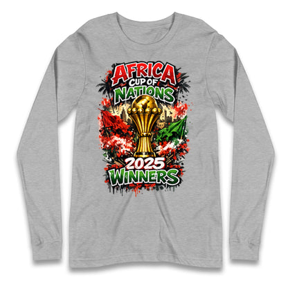Morocco Africa Cup Of Nations Winners 2025 Longsleeve T Shirt