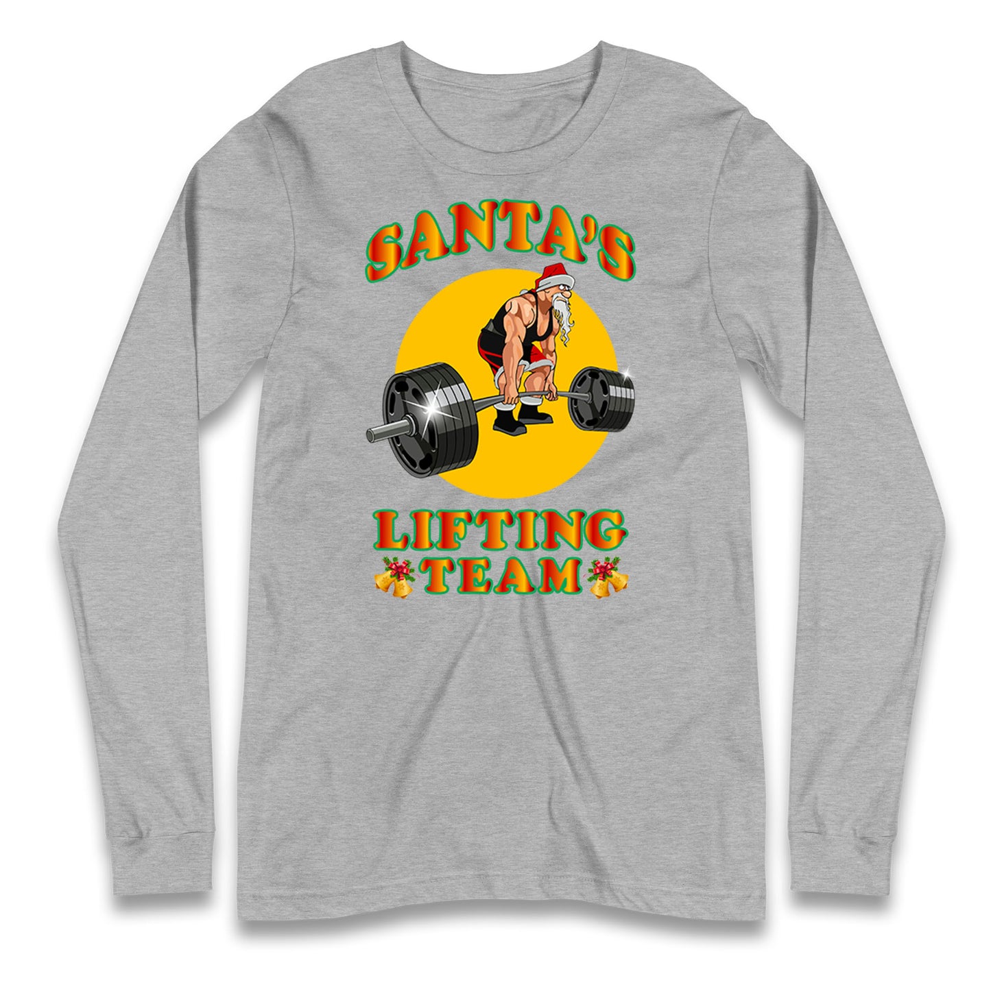 bodybuilding gym christmas long sleeve t shirt