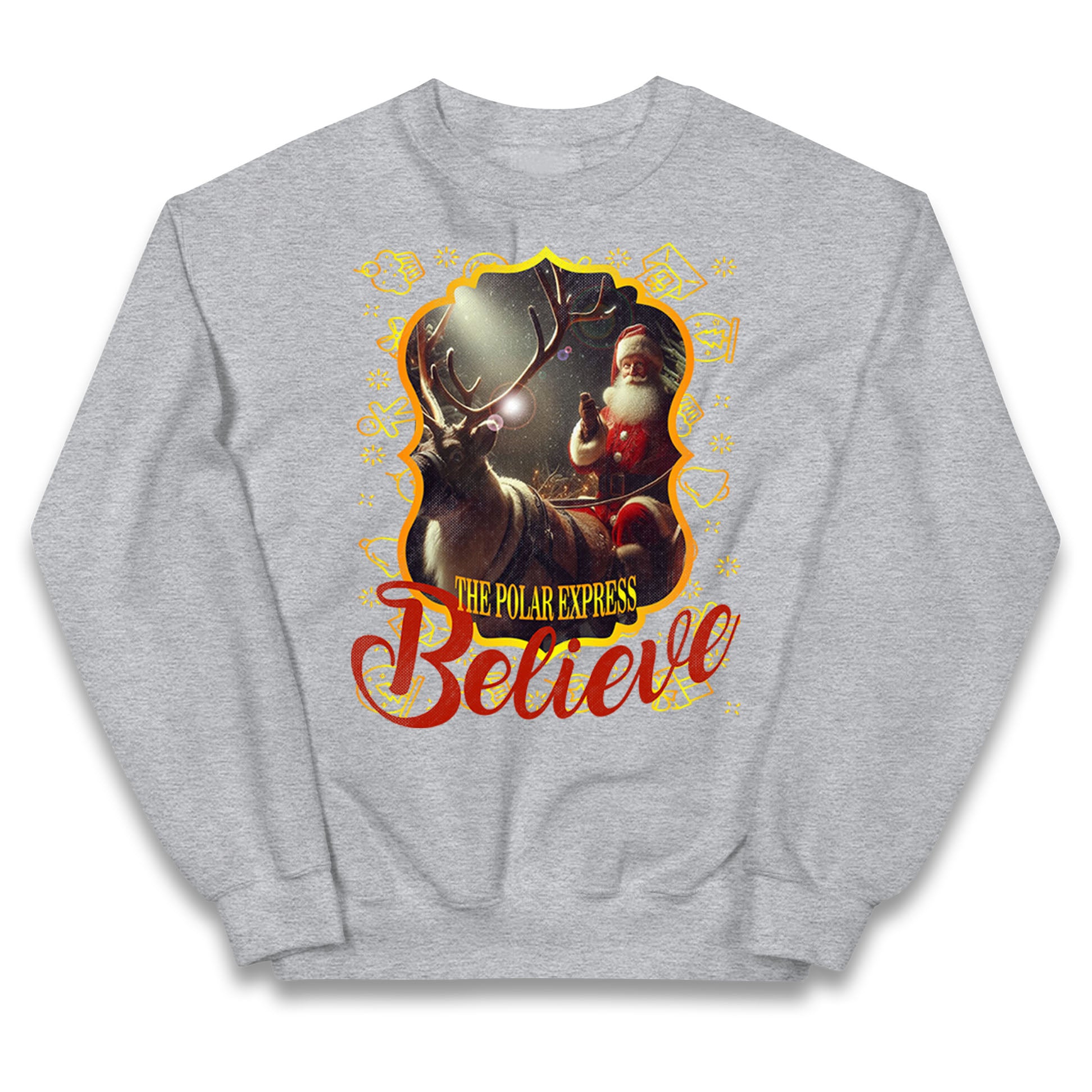 polar express christmas jumper