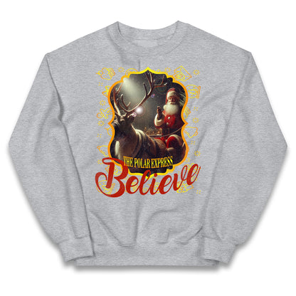 polar express christmas jumper