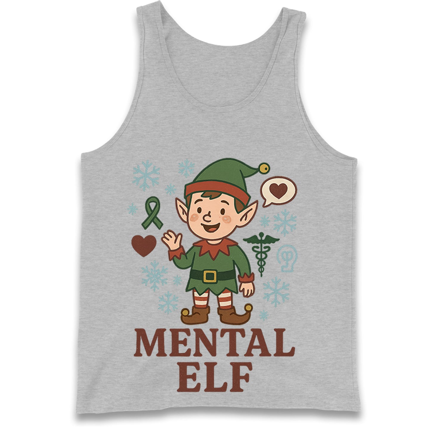 Mental Health Christmas Tank Top