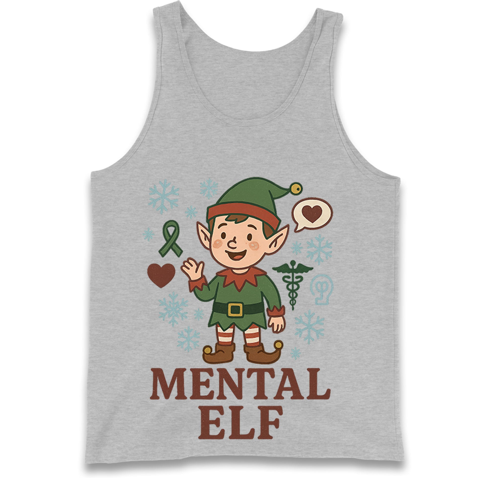 Mental Health Christmas Tank Top
