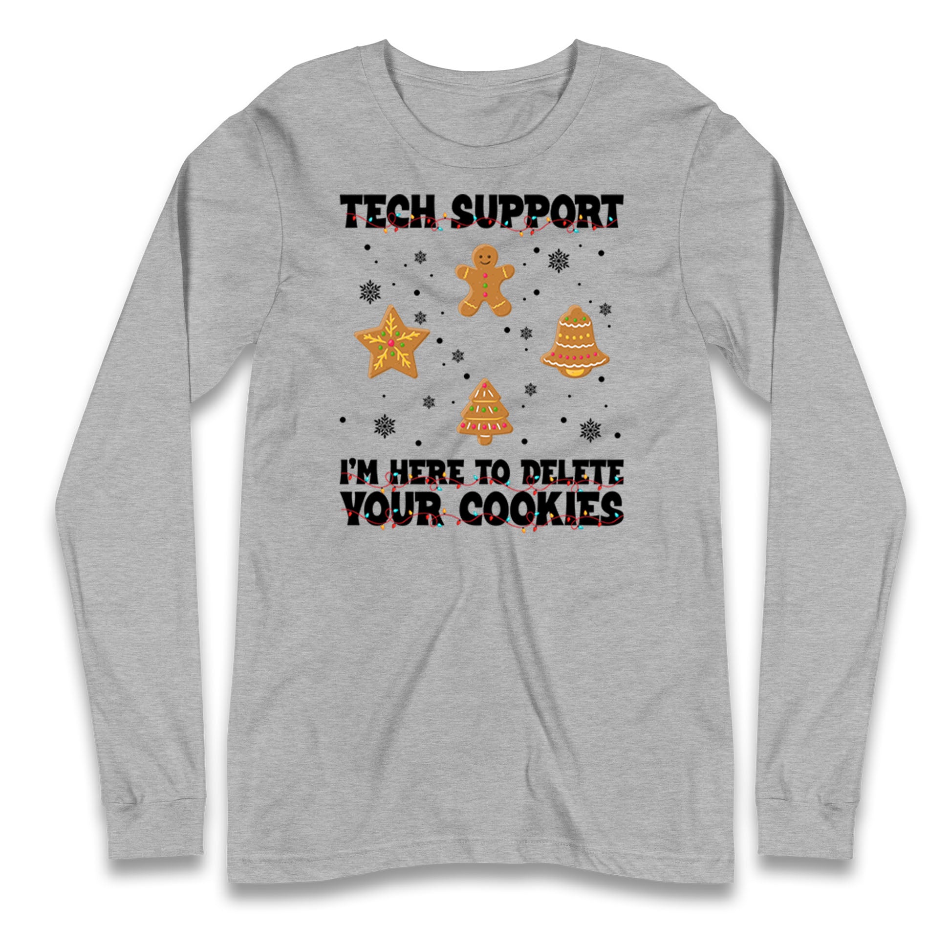 Delete Cookies Longsleeve T Shirt