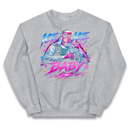 Donald Trump Ice Ice Baby Kids Jumper