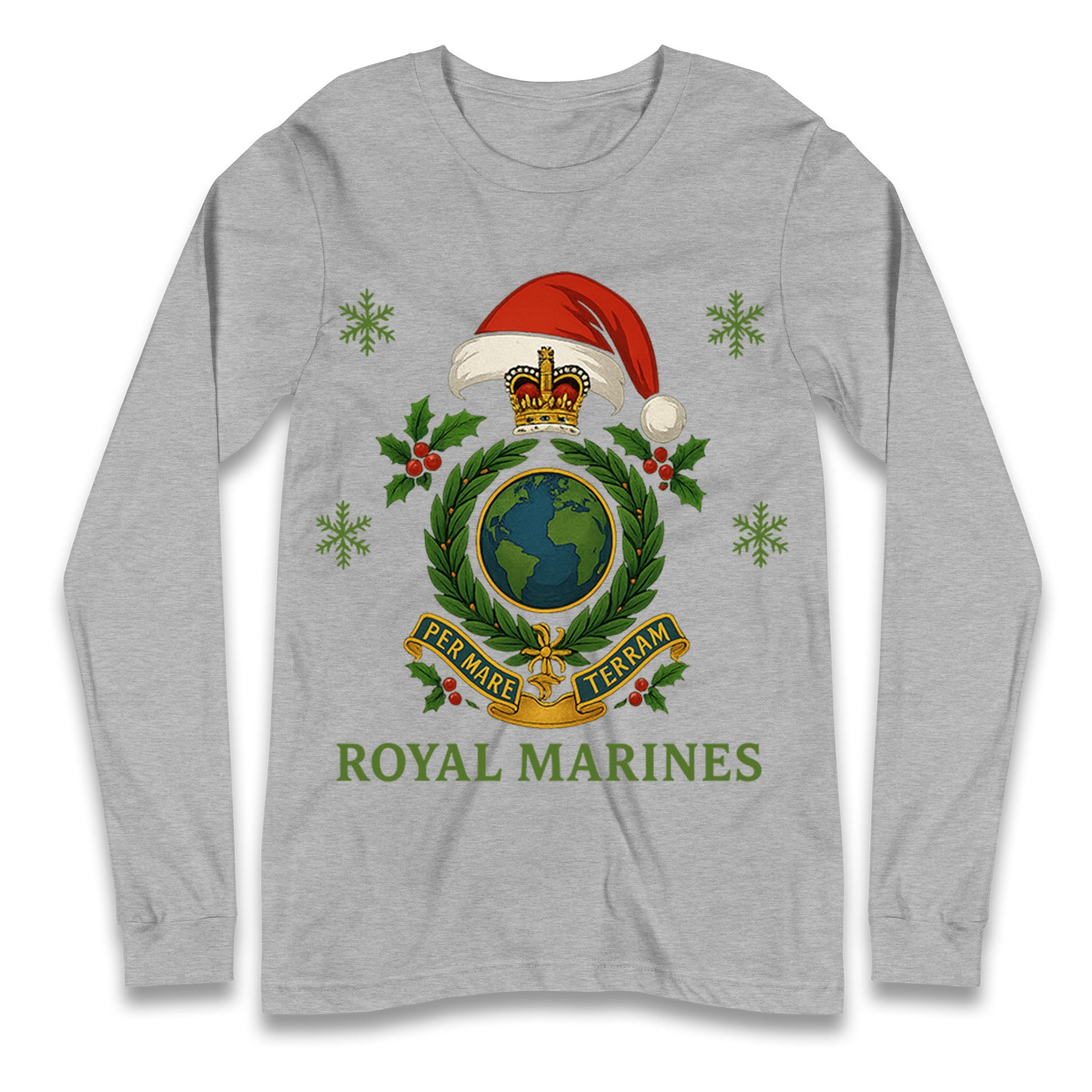 Royal Marines Christmas Longsleeve T Shirt