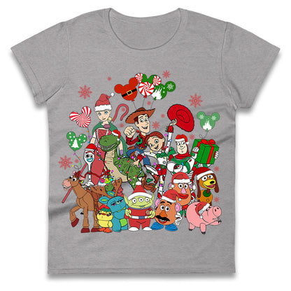 Toy Story Christmas Ladies T Shirt 