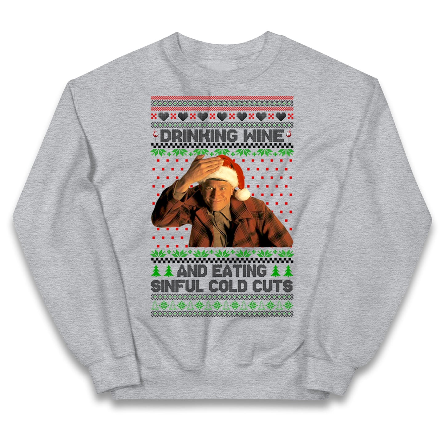 Ed Gein Wine Christmas Kids Jumper