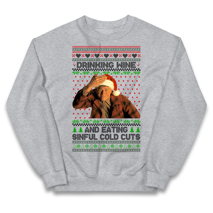 Ed Gein Wine Christmas Kids Jumper