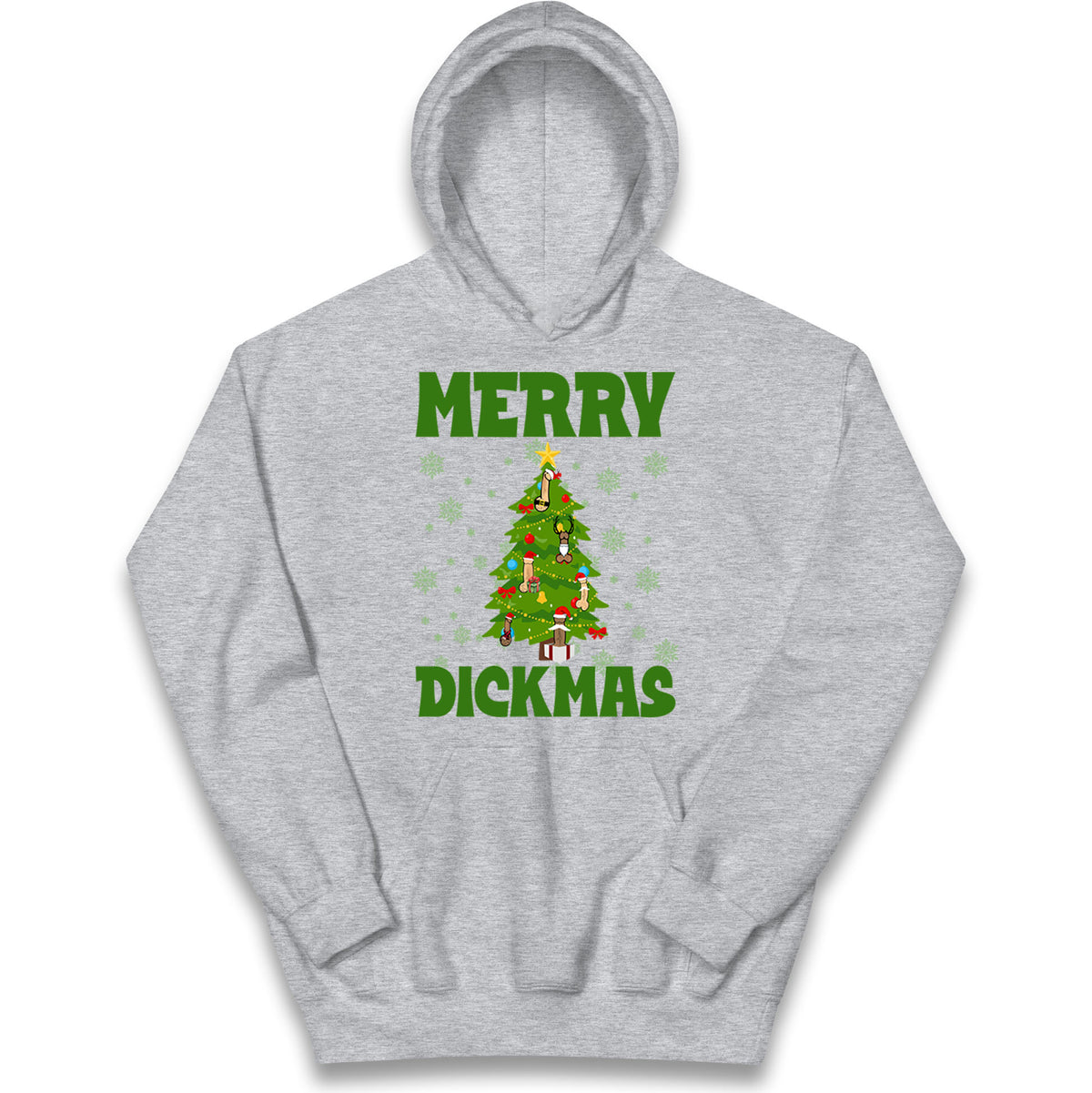 Merry Dickmas Funny Christmas Hoodie