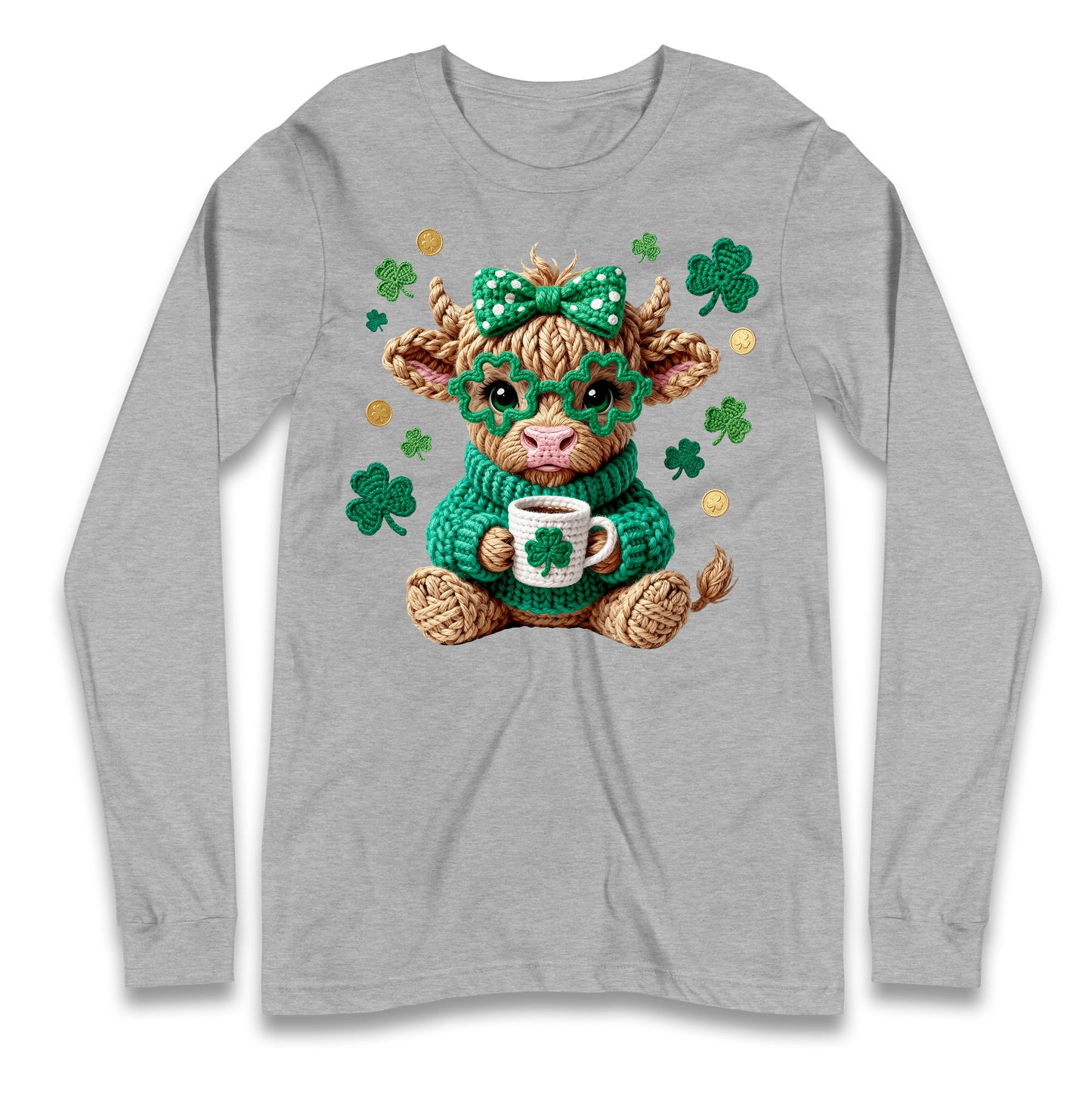 Cute Cow St Patrick Longsleeve Tee