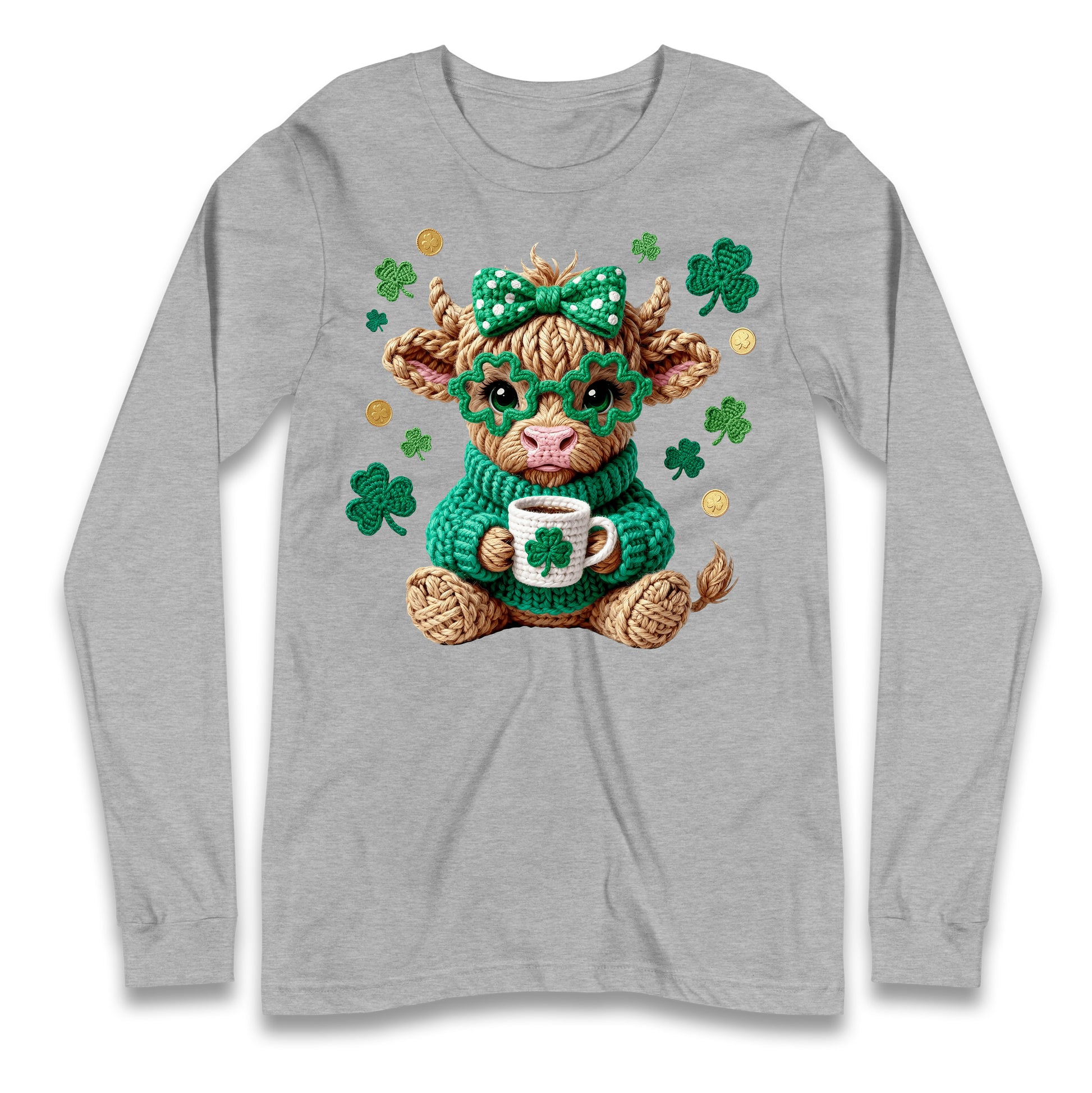 Cute Cow St Patrick Longsleeve Tee