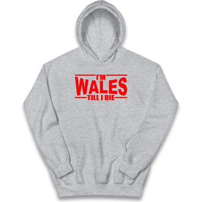 I'm Wales Till I Die Kids Hoodie