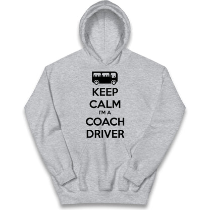 Keep Calm I’m a Coach Driver Kids Hoodie 