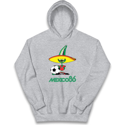 Mexico 86 Mascot Kids Hoodie