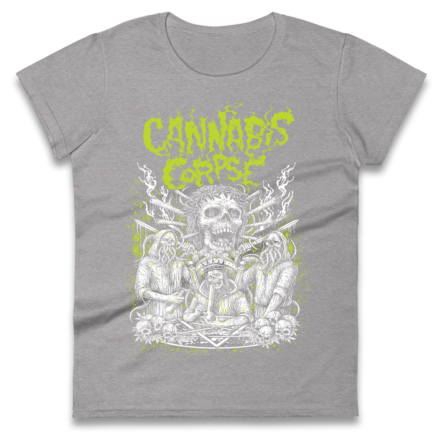 Cannabis Corpse Band Ladies T Shirt