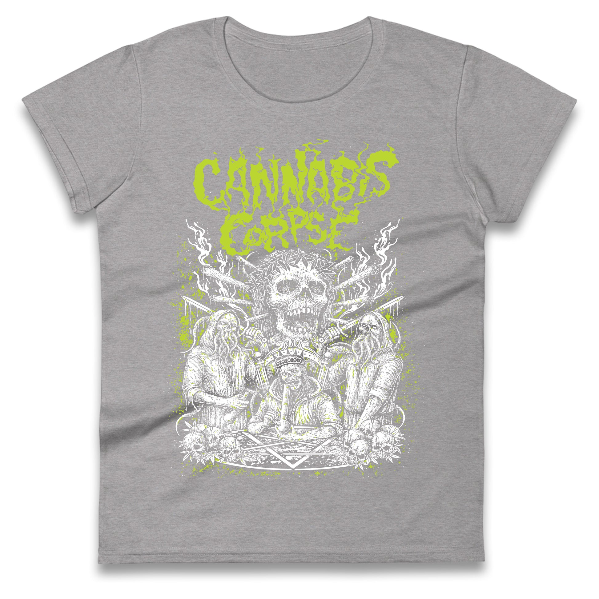 Cannabis Corpse Band Ladies T Shirt